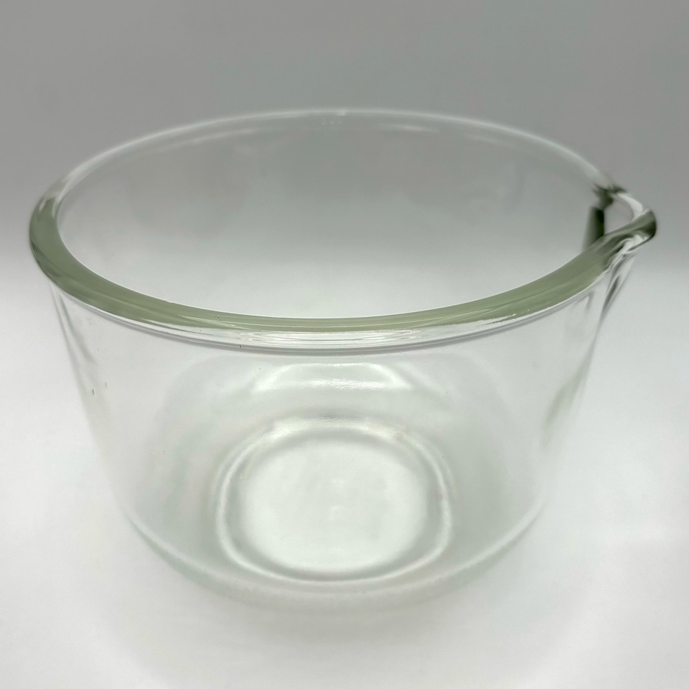 Vintage Fire King for Sunbeam Clear Glass Mixing Bowl with Spout